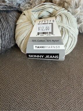 Bundle TAHKI Yarns Skinny Jeans - Light Gray Cotton-Nylon Blend
